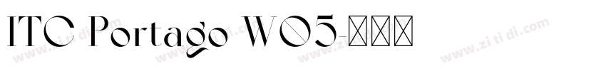 ITC Portago W05字体转换